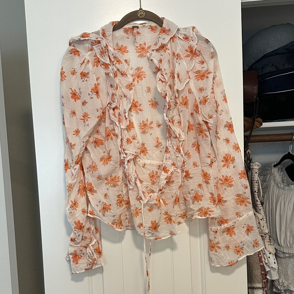 Free People Ruffle Blouse
